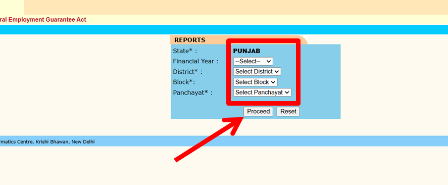 State, Financial Year, District, Block, Panchayat